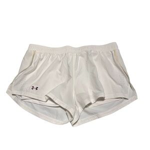 ❤️ 3/$20 ❤️ UNDER ARMOUR White Run Short Side Slit Tennis Athleisure M